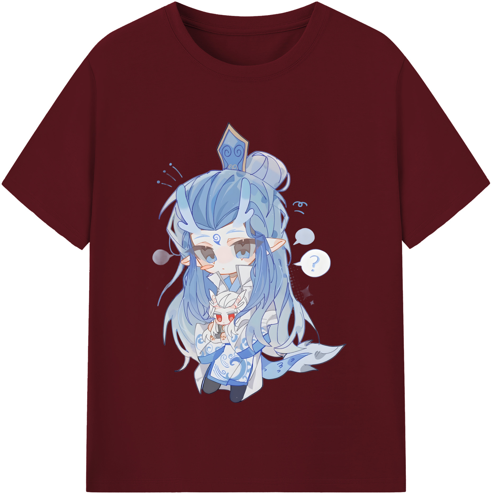 （画像用） Ne Zha 2 ナタ 魔童の大暴れ 綿100％半袖Tシャツ（フロントプリント）